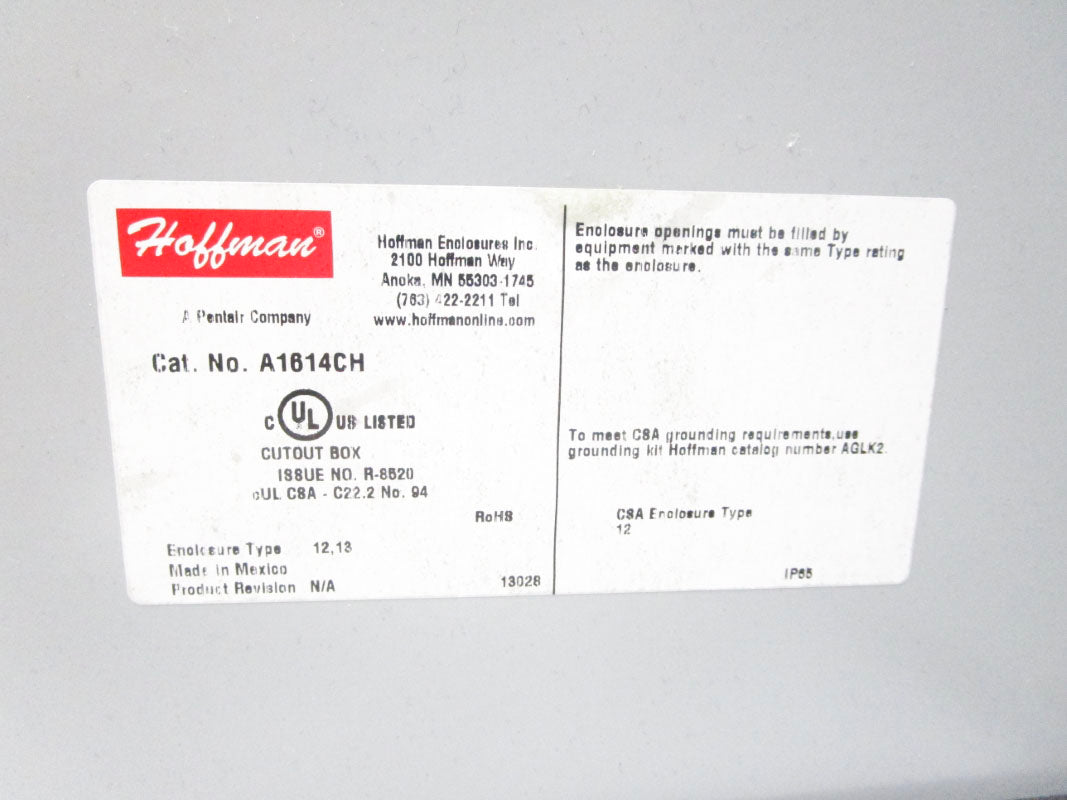 HOFFMAN A1614CH UNMP