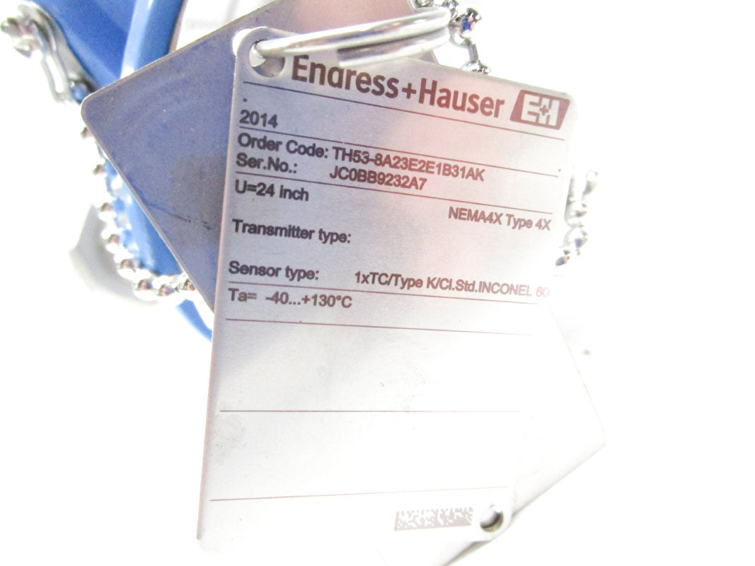 ENDRESS+HAUSER TH53-8A23E2E1B31AK -40/130'C 24" NSNP