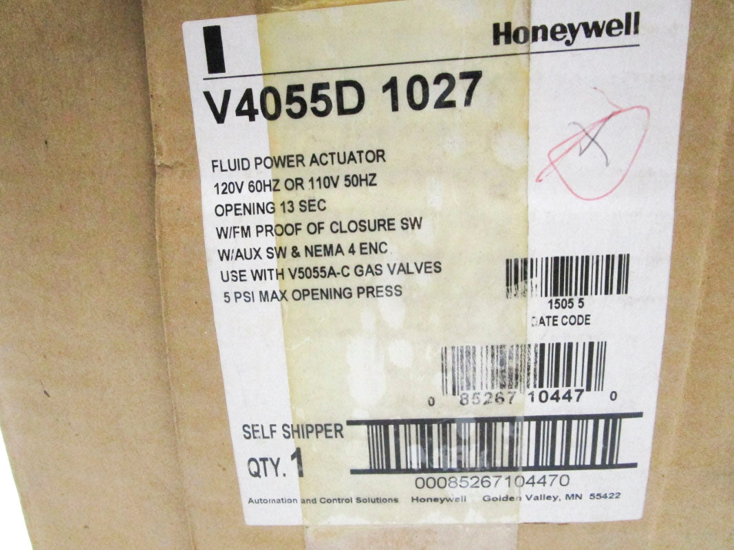 HONEYWELL V4055D1027 110/120V 1.57A 5PSI 1-13S NSMP