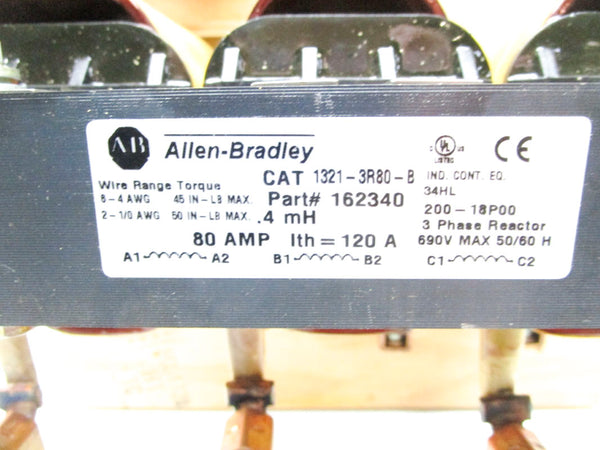 ALLEN BRADLEY 1321-3R80-B SER. B 690V 80A NSMP