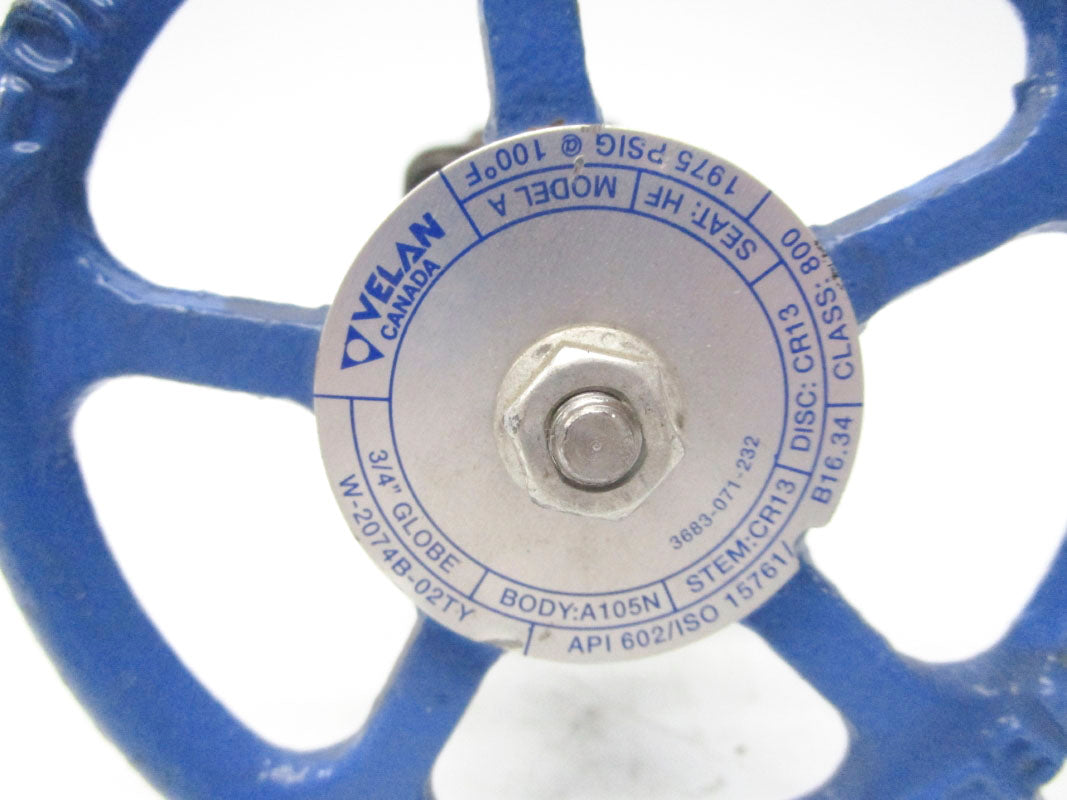 VELAN W-2074B-02TY 3/4" NSNP