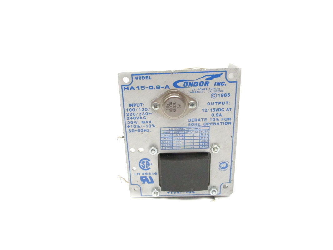 CONDOR INC. HA15-0.9-A 240VAC UNMP