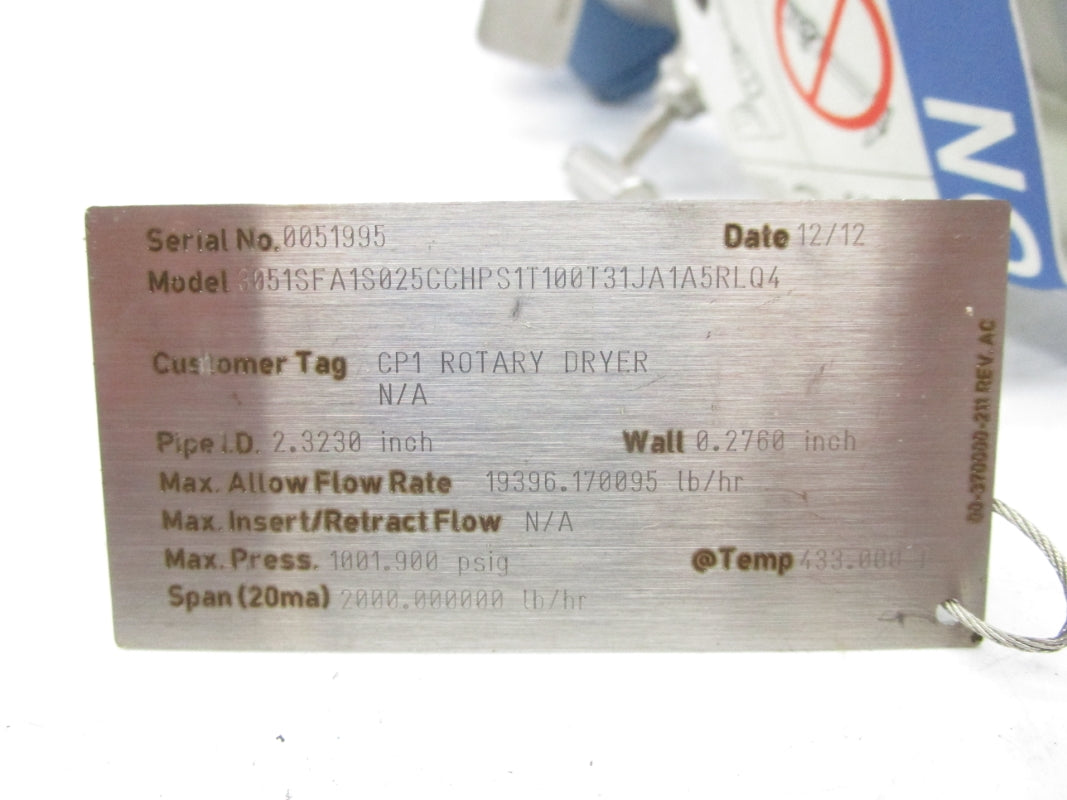 ROSEMOUNT 3051SFA1S025CCHPS1T100T31JA1A5RLQ4 24VDC 1001.900PSI NSNP