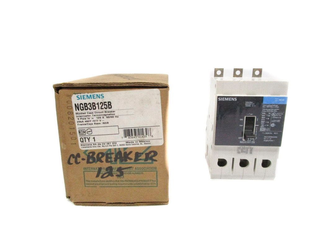 SIEMENS NGB3B125B 277V 125A NSMP