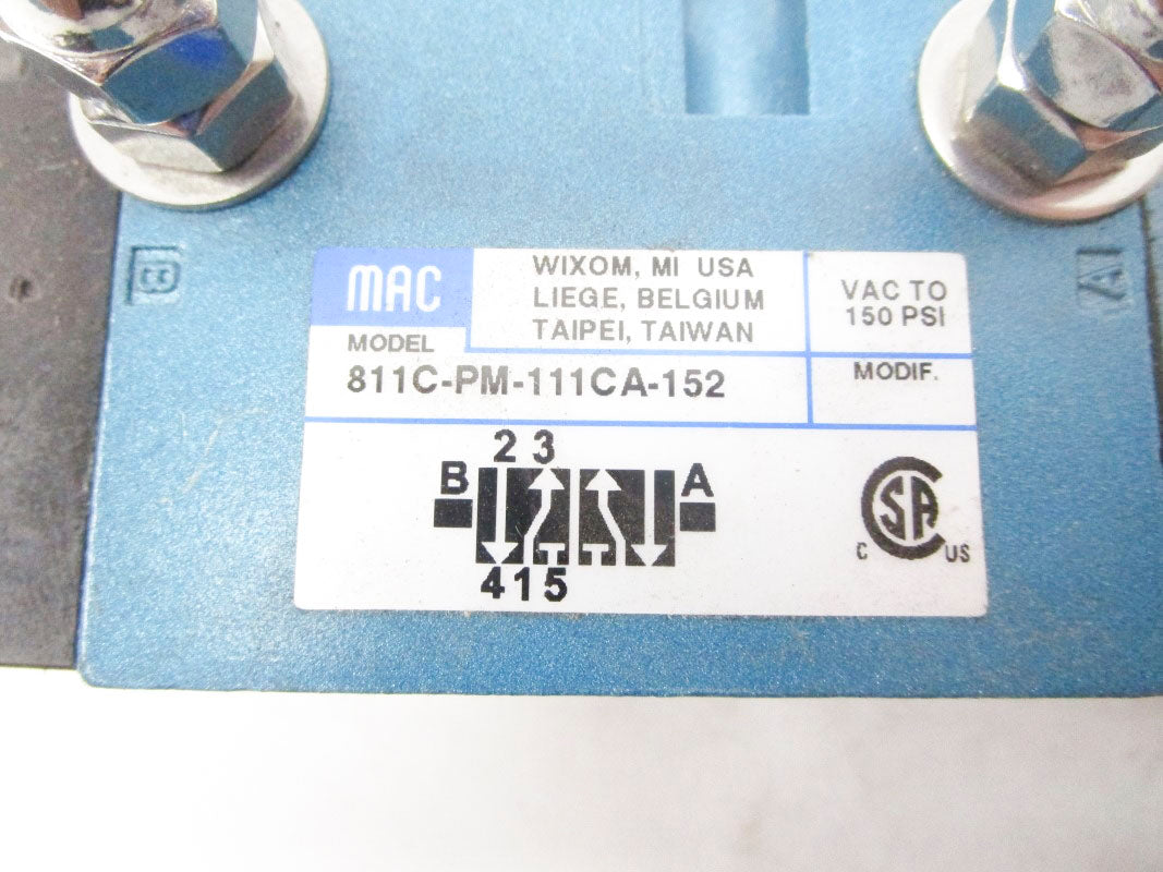 MAC 811C-PM-111CA-152 110/120V 25-150PSI UNMP