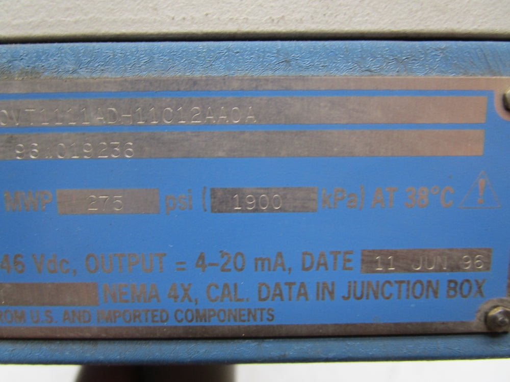 BAILEY FISHER PORTER 10VT1111ADH11C12AA0A 257PSI NSNP