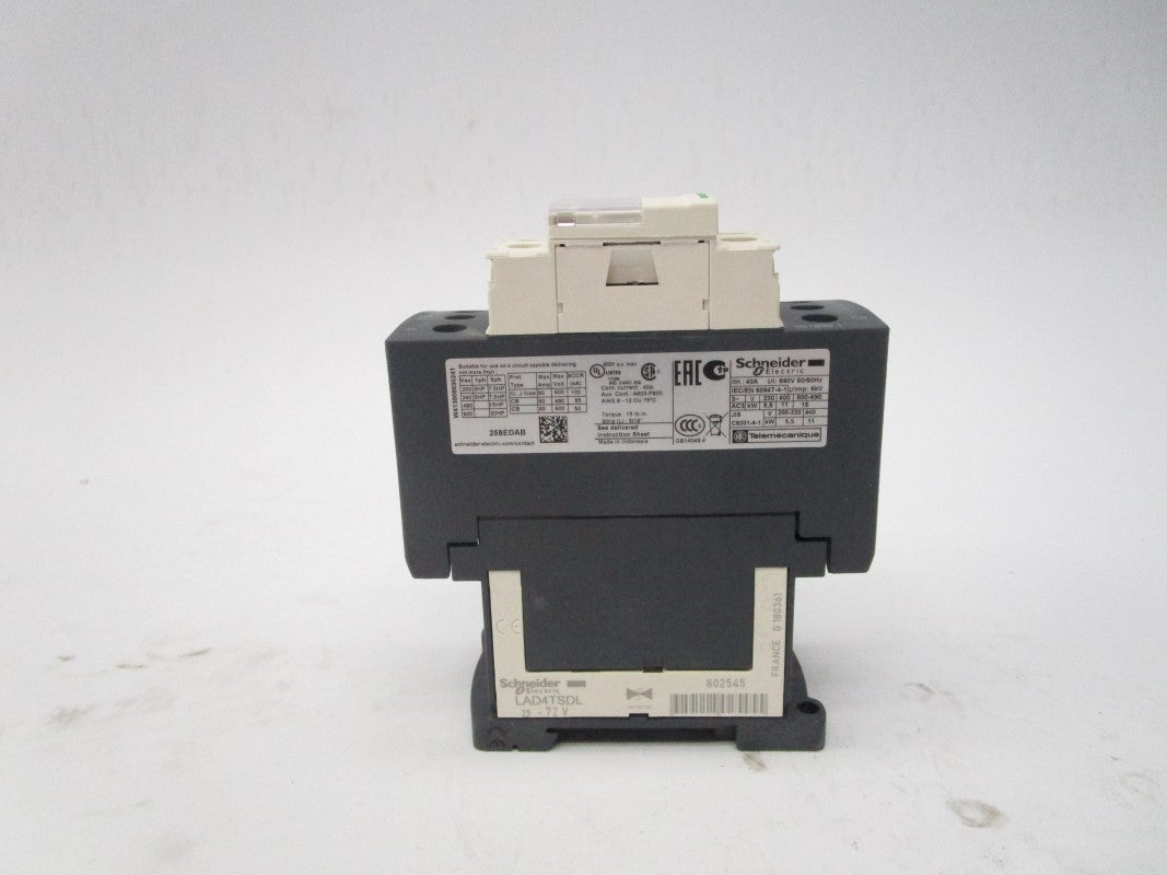 SCHNEIDER ELECTRIC LC1D258ED 48VDC 60A NSMP