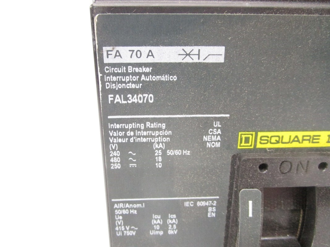 SQUARE D FAL34070 480V 70A NSNP
