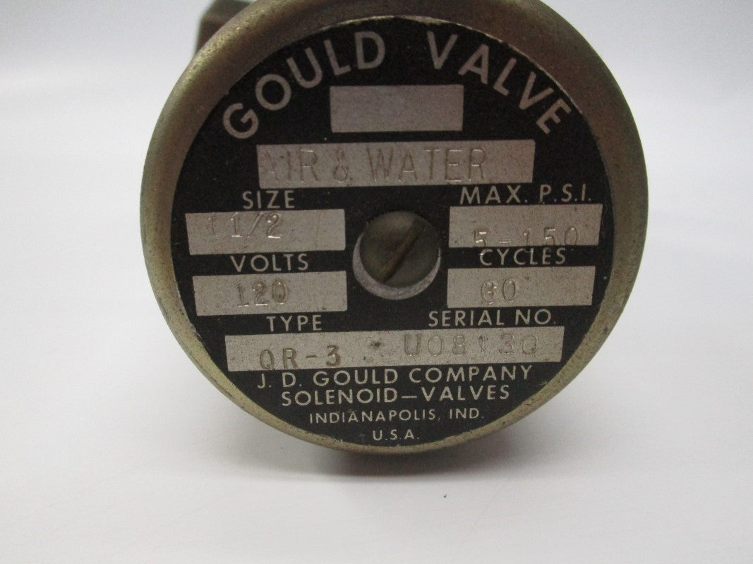 GOULD VALVE QR-3 120V 5-150PSI 1/2" UNMP