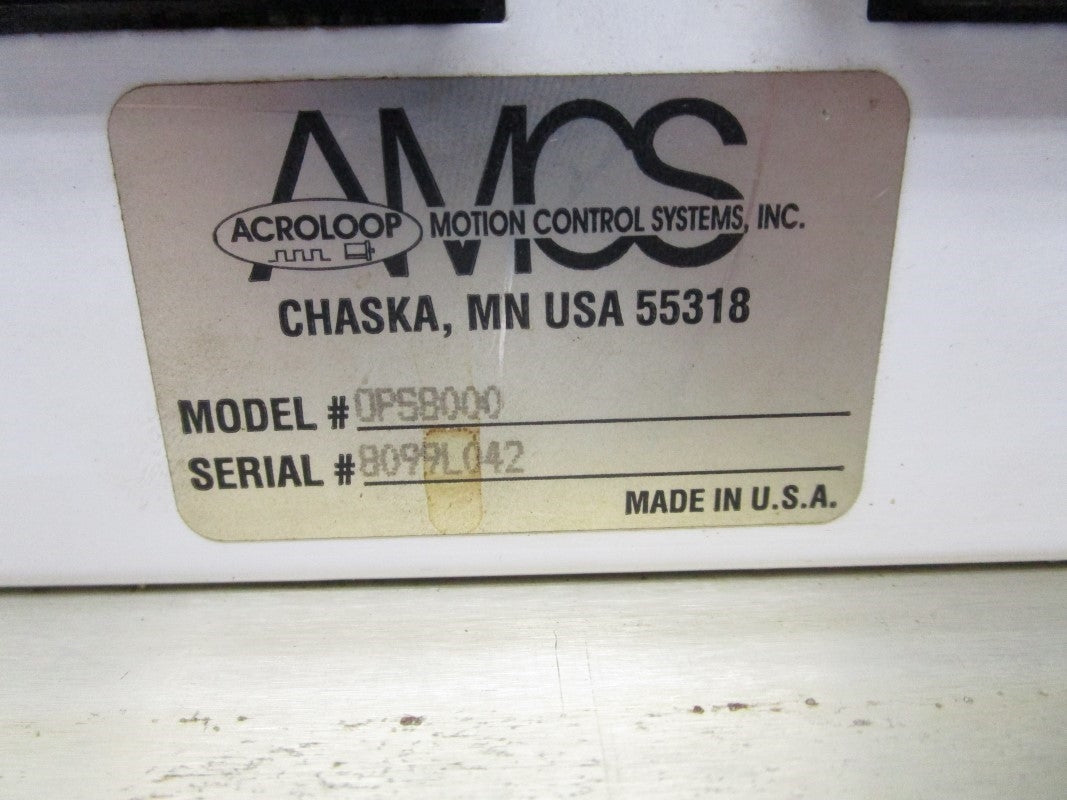 AMCS OPS8000 BG-2 12VDC 1.0A UNMP