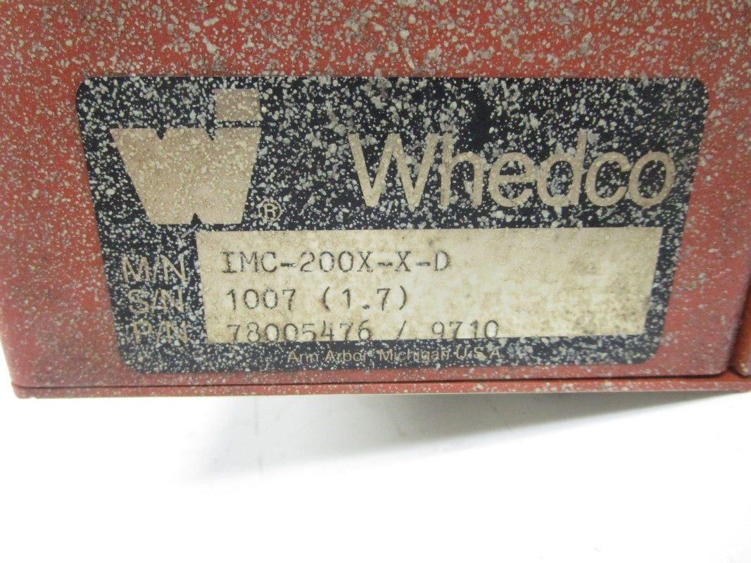 WHEDCO IMC-200X-X-D 78005476/9710 UNMP
