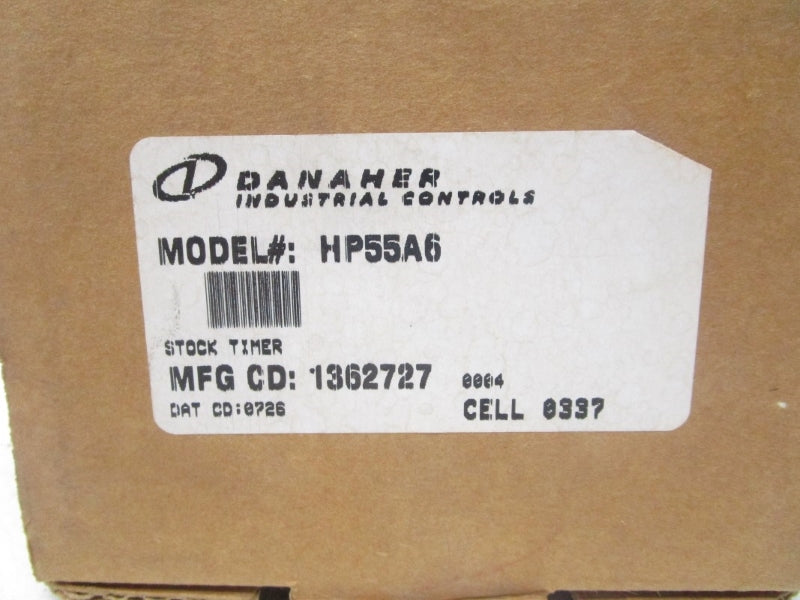 DANAHER CONTROLS HP55A6 120V/240VAC 10/5A 30MIN NSMP