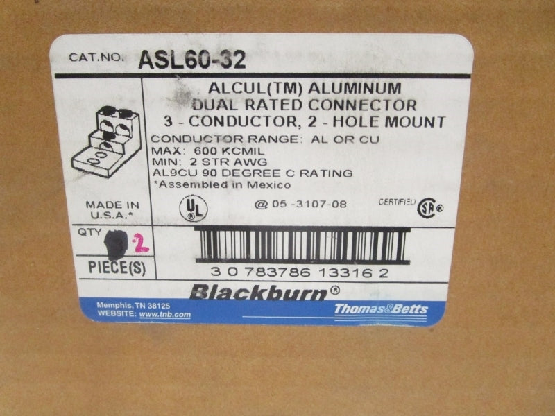 THOMAS&BETTS ASL60-32 (PKG OF 2) NSMP