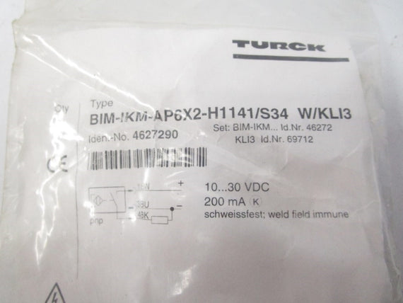 TURCK BIM-IKM-AP6X2-H1141/S34W/KLI3 4627290 10-30VDC NSMP