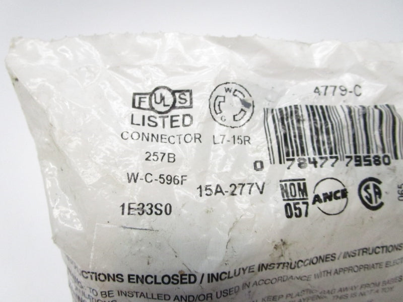 LEVITON 4779-C L7-15R 277V 15A NSMP