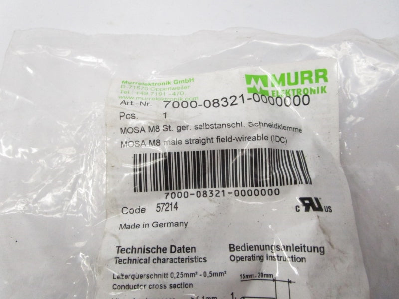 MURR ELEKTRONIK 7000-08321-0000000 NSMP