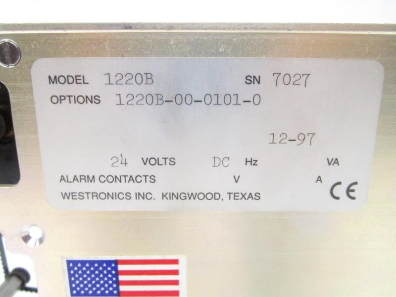 WESTRONICS 1220B-00-0101-0 1220B 24VDC UNMP