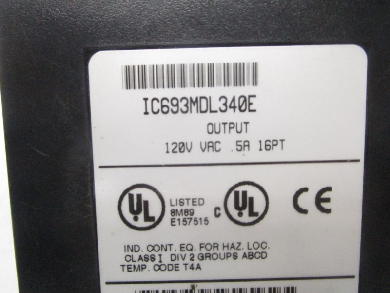 FANUC IC693MDL340E 120VAC 5A (NO DOOR) UNMP