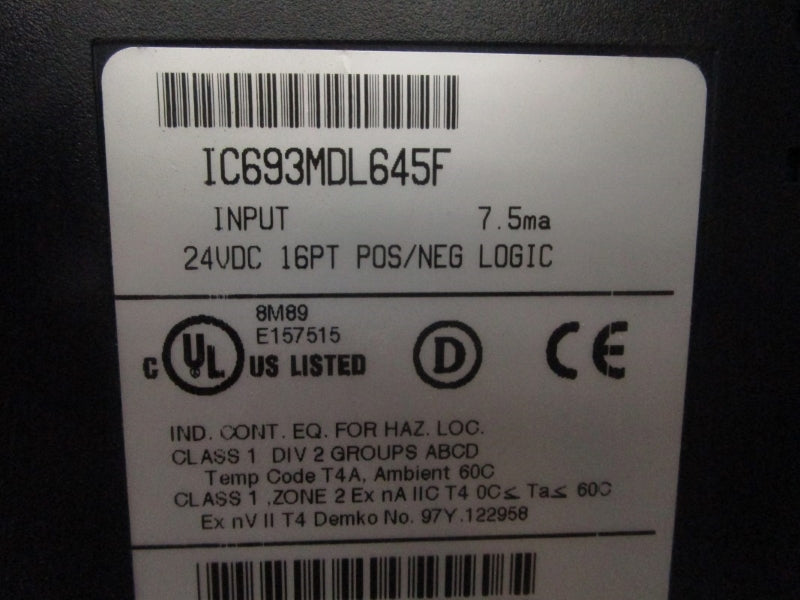 FANUC IC693MDL645F 24VDC (NO DOOR) UNMP