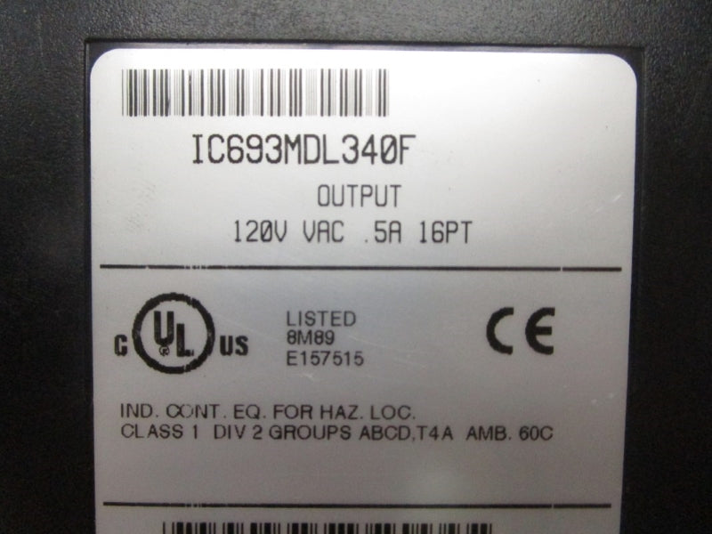 FANUC IC693MDL340F 120VAC 0.5A UNMP