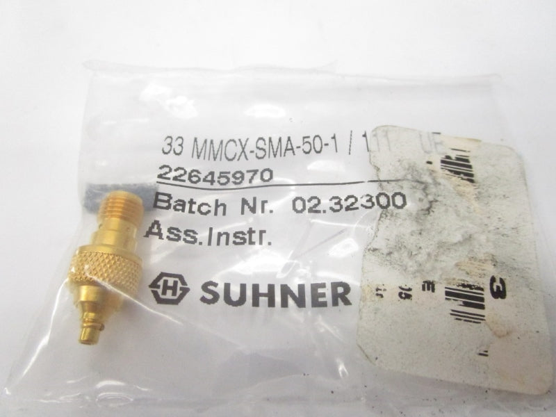 SUHNER 33MMCX-SMA-50-1/111 NSMP