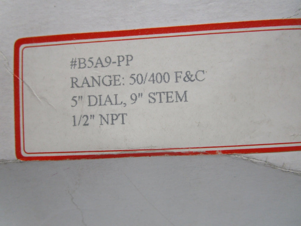 THERMOMETER B5A9-PP 50-400F NSMP