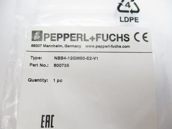 PEPPERL+FUCHS NBB4-12GM50-E2-V1 800735 NSMP