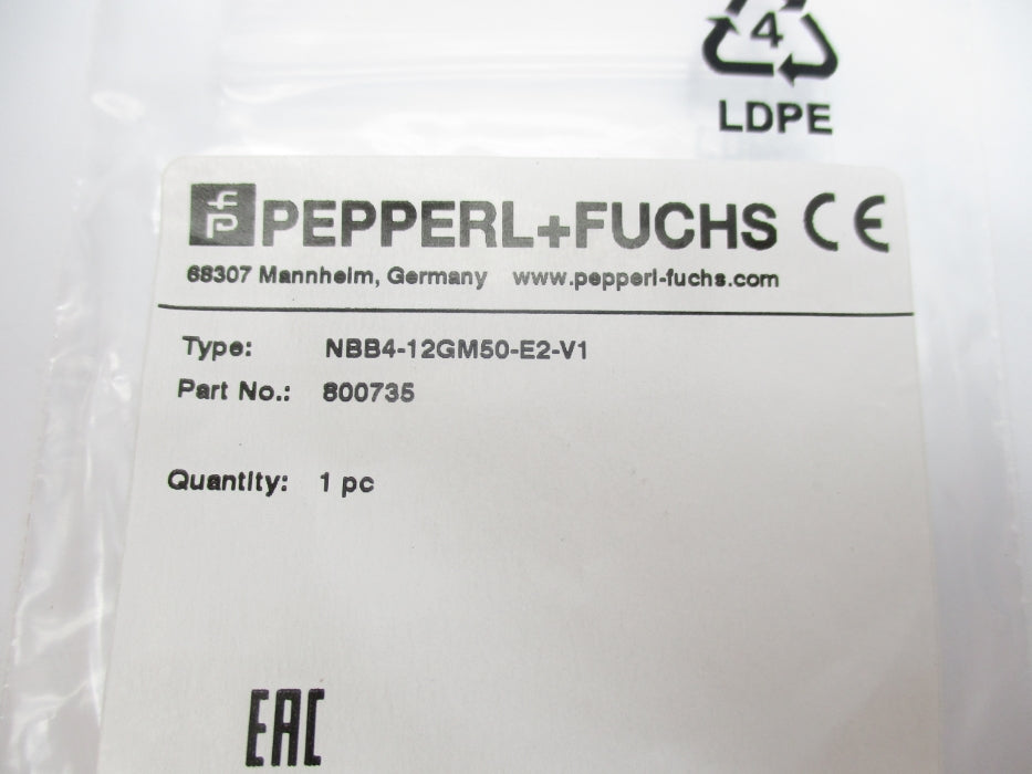 PEPPERL+FUCHS NBB4-12GM50-E2-V1 800735 NSMP