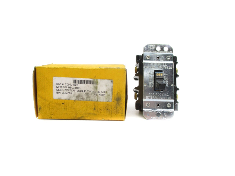HUBBELL HBL7832D 600VAC NSMP