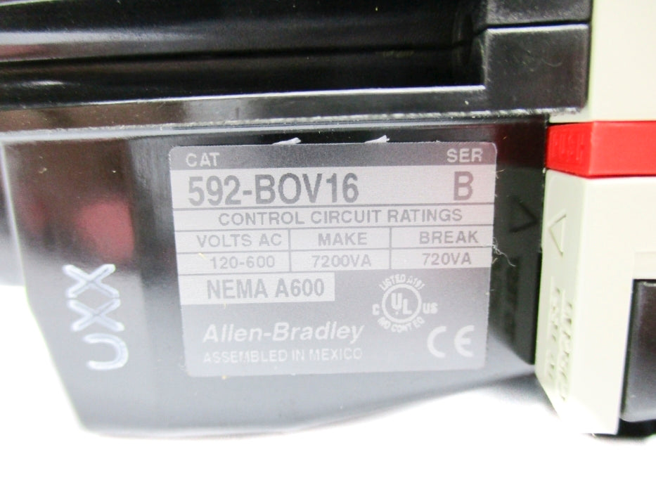 INDUSTRIAL SPARE PART 592-BOV16 SER. B 600VAC 40A (BR/WH) NSMP