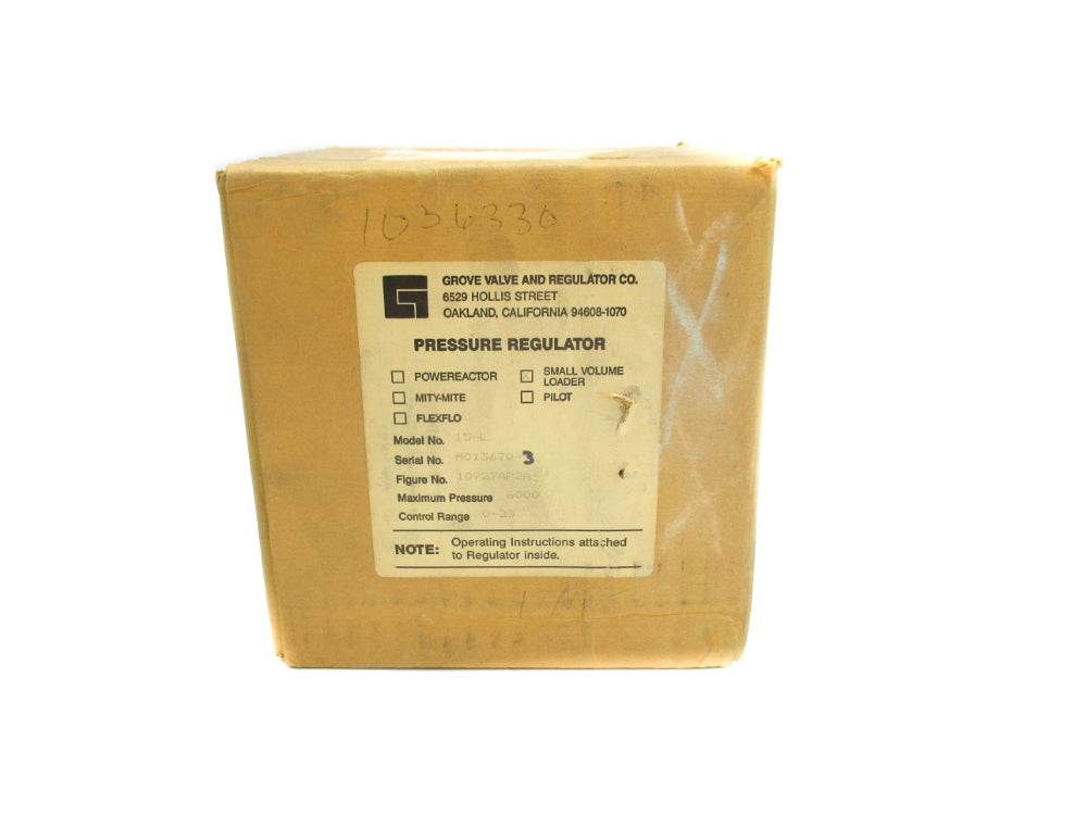 GROVE VALVE AND REGULATOR 15-L 10927AP2A 0-25PSI NSFS