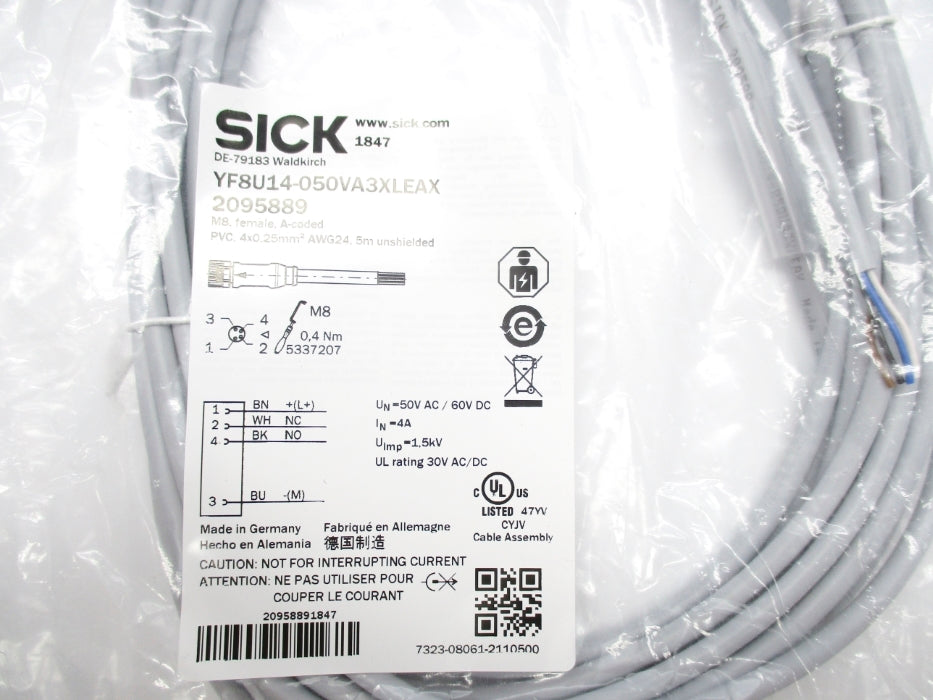 SICK YF8U14-050VA3XLEAX 2095889 NSMP