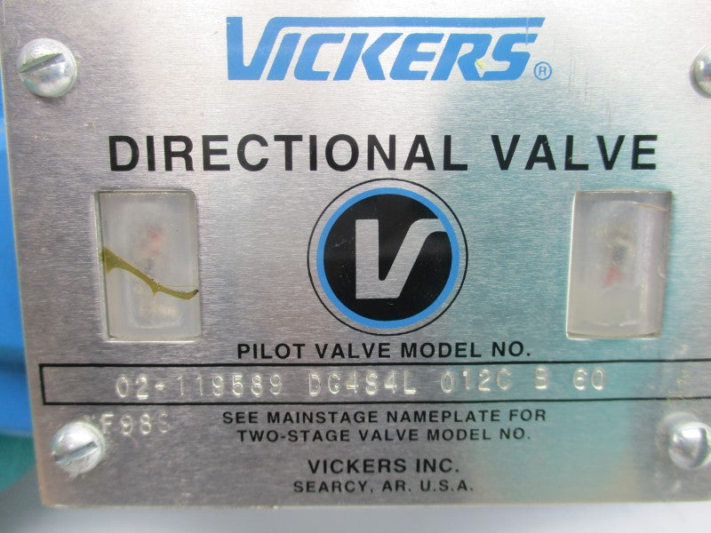 VICKERS DG4S4L012CB60 02-119589 110/120V .85/.69A NSNP