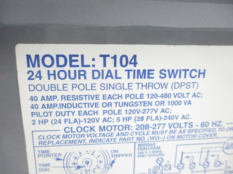 INTERMATIC T104 120-480VAC 40A 24HR NSMP