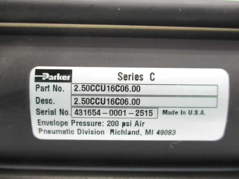 PARKER 2.50CCU16C06.00 200PSI NSNP