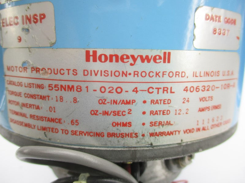 HONEYWELL 55NM81-020-4-CTRL 24V 12.2A UNMP