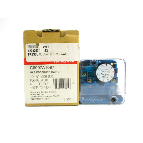 HONEYWELL C6097A1087 120/240VAC 18.0A 12-60INWC NSMP