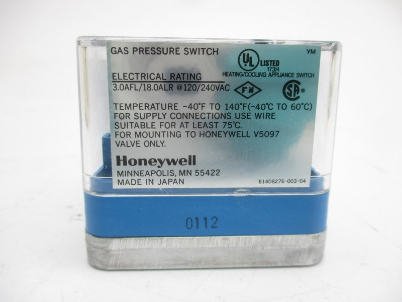 HONEYWELL C6097A1061 120/240VAC 18.0A 3-21INWC NSMP