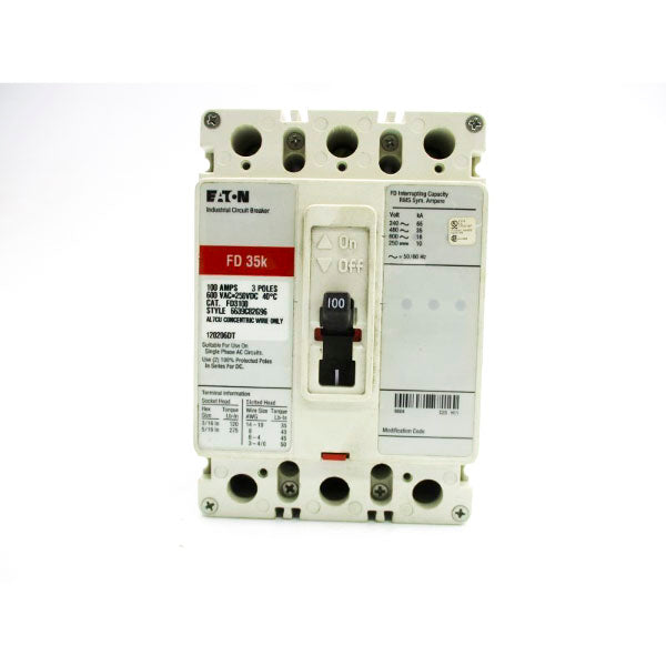 EATON FD3100 600VAC 100A UNMP