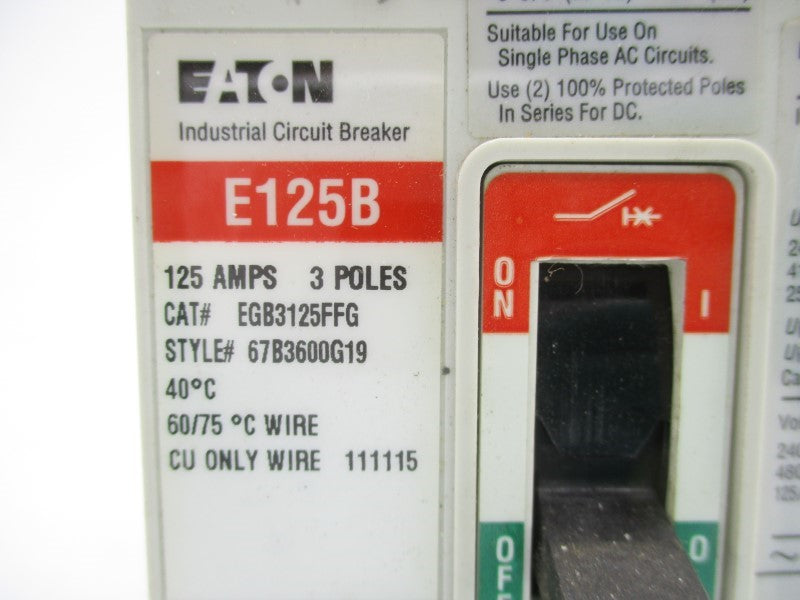 EATON EGB3125FFG 500V 125A UNMP