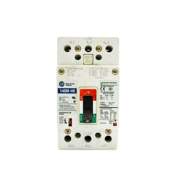 ALLEN BRADLEY 140M-H8P-C50 480V 50A UNMP