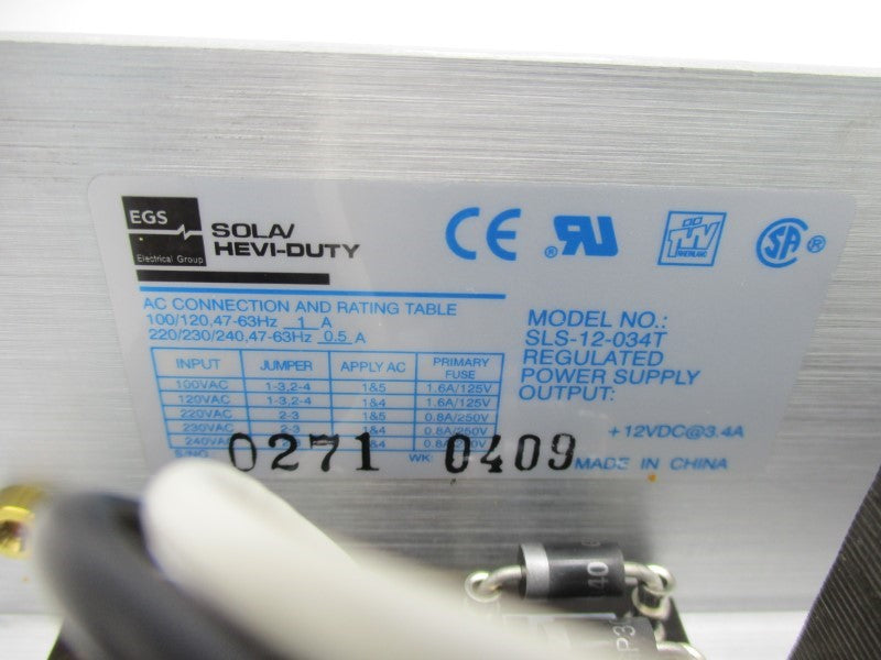 SOLA SLS-12-034T 240V 0.5A NSMP