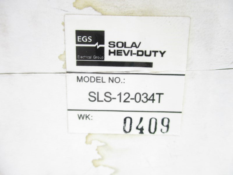 SOLA SLS-12-034T 240V 0.5A NSMP