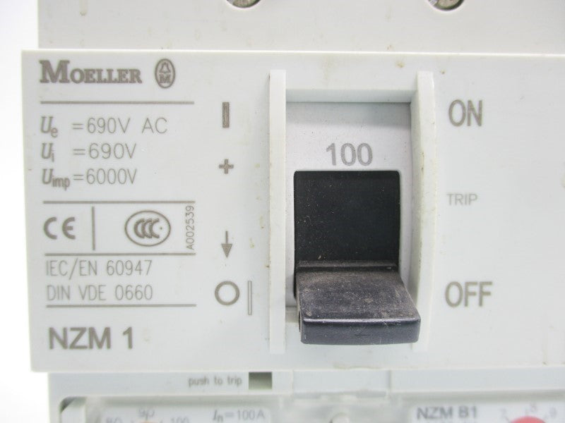 KLOCKNER MOELLER NZMB1-A100-NA 6000V 100A UNMP