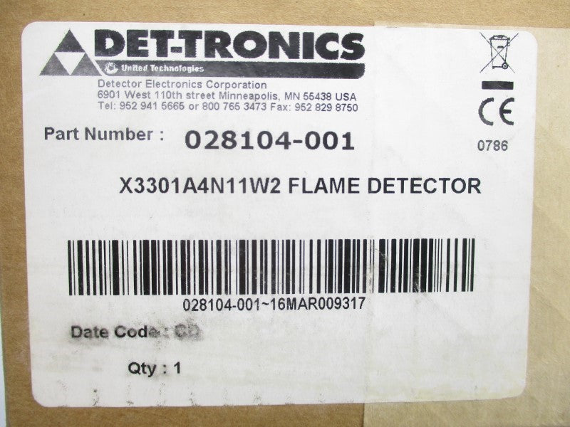 DET TRONICS 028104-001 X3301A 18-30VDC NSMP