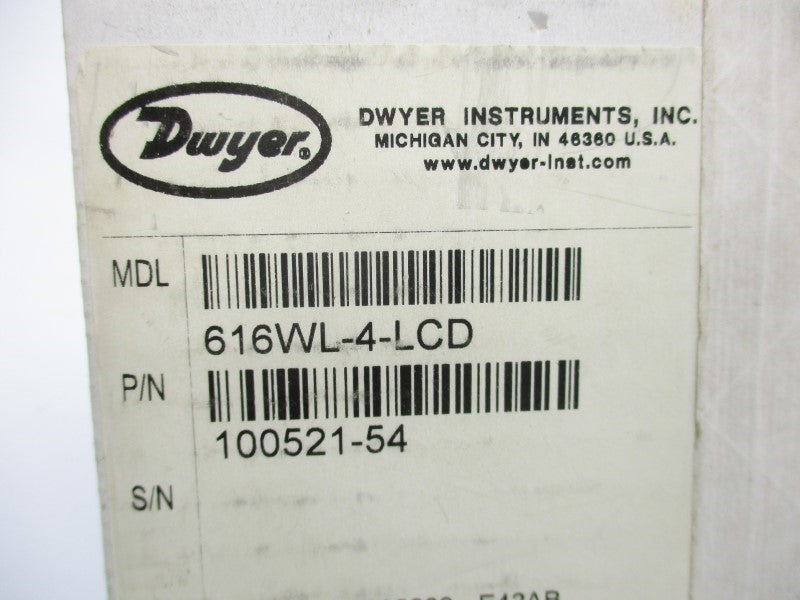 DWYER 616WL-4-LCD NSMP