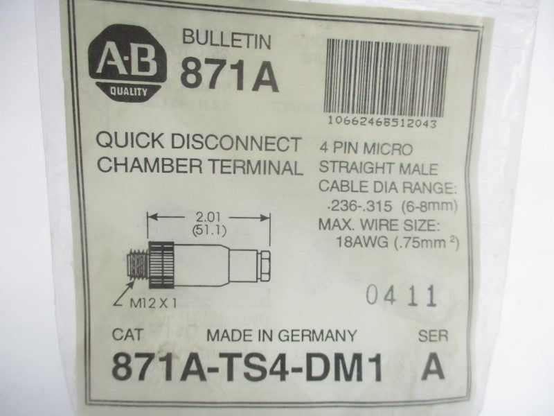 ALLEN BRADLEY 871A-TS4-DM1 SER. A NSMP