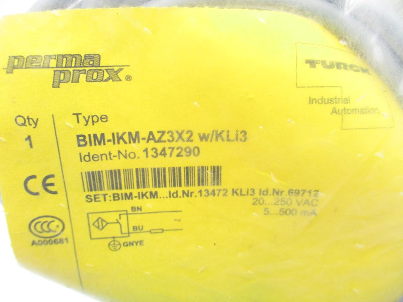 TURCK BIM-IKM-AZ3X2W/KLI3 1347290 20-250VAC NSMP
