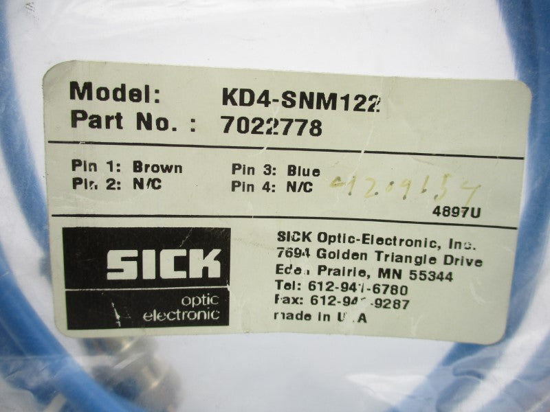 SICK KD4-SNM122 7022778 NSMP