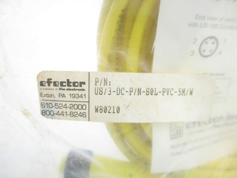 IFM EFECTOR US/3-DC-P/N-S0L-PVC-5M/W NSMP